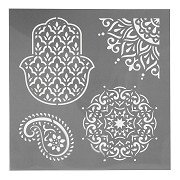 Template Ethnic Motifs, 30.5x30.5cm