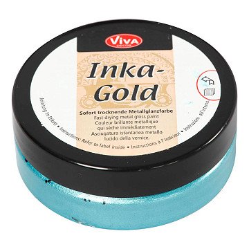 Inka-Gold Gloss Wax - Turquoise, 50ml