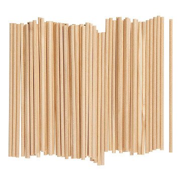 Round Sticks 15cm, 100pcs.