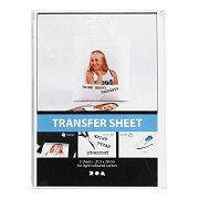 Transferblätter transparent, 5 Blatt