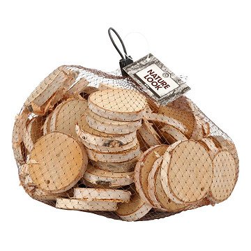 Wooden Discs with Hole, 500 grams