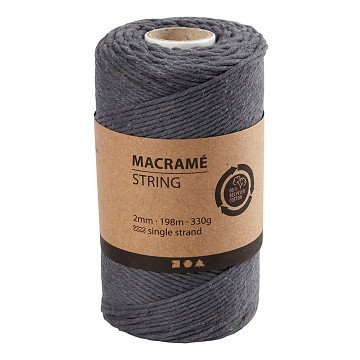 Macrame Cord Gray, 198m