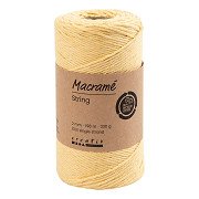 Macrame Cord Light Yellow, 198m