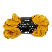 XL Yarn of Acrylic Dark Yellow, 15m