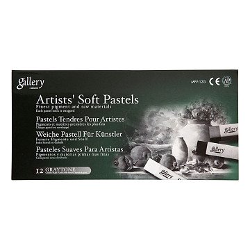 Gallery Soft Pastel Set Black/White Harmony, 12 pcs.