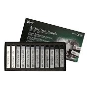 Gallery Soft Pastel Set Black/White Harmony, 12pcs.