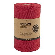 Macrame Cord - Red, 198m