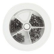 Schmuck-Starterset Dunkel Metallic Grau