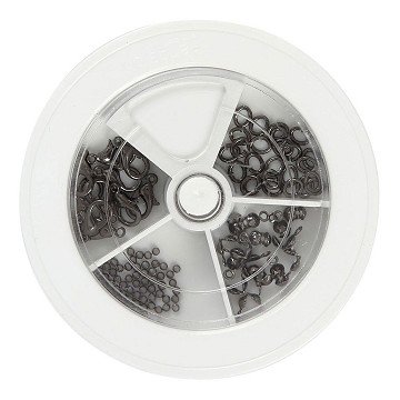 Schmuck-Starterset Dunkel Metallic Grau