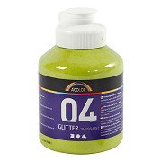 Glitzer-Acrylfarbe für Kinder – Limettengrün, 500 ml