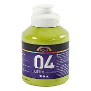 Acrylverf Glitter voor Kinderen - Lime Groen, 500ml
