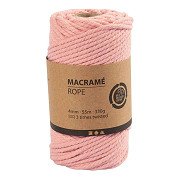 Macrame Koord Roze, 55m