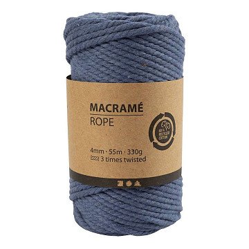 Macrame Cord Blue, 55m