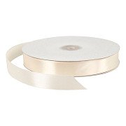 Satin ribbon Off-white, 100m