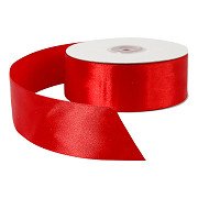 Satin ribbon Red, 50m