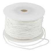 Polyester Cord White 1 mm, 50m