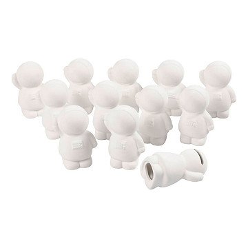 Money Box Ceramic White Figure, 12pcs.