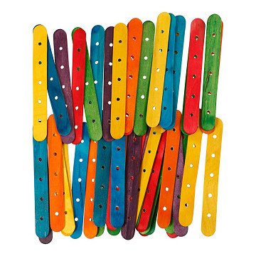 Wooden Construction Sticks Color, 500 pcs.