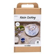 Hobbyset Resin Casting Round Tray Marble Effect