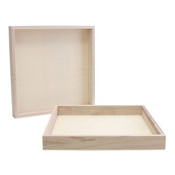 Houten Frame Met Rand 24,5x24,5x3cm, 10st.