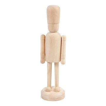 Holzfigur zu Fuß, 45cm