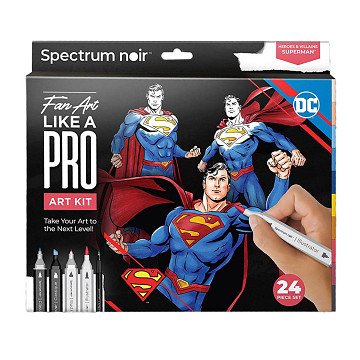 Hobby Set Illustration Comic Book Heroes Superman Color Set