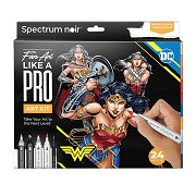 Hobbyset Illustration Comic-Helden Wonder Woman Malset