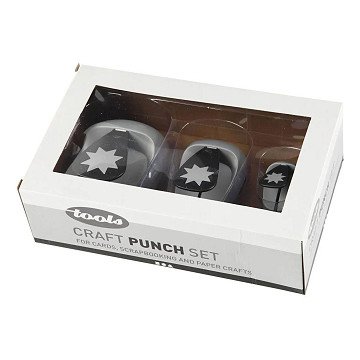 Punch Set Graphic Star, 3 pcs.