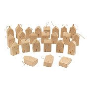 Papier-mache House Hanger, 24pcs.