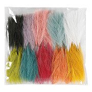 Artificial Feathers Color, 100 pcs.