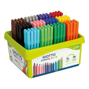 Giotto Stiften Diverse Kleuren School Pack, 144st.