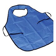 Blue painting apron with neck loop, 8+ years