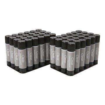 Transparent Glue Stick Round, 48 pcs.