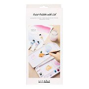 Painter's Palette with Lid - Silver and White