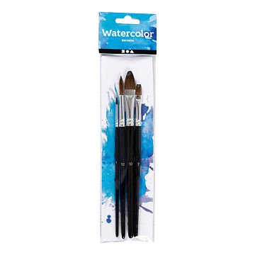 Watercolor brushes - 4 pcs.
