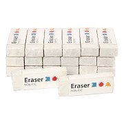 Radiergummi 62x22x10mm - 20 Stück.