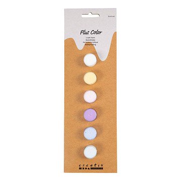 Plus Color Acrylic Paint Pastel Colors - 6x5ml.