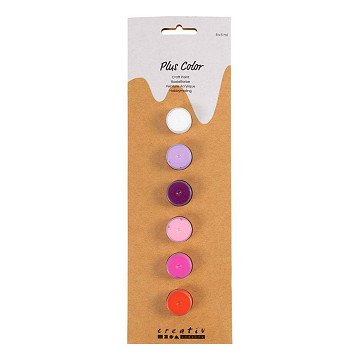 Plus Color Acrylic Paint Purple and Pink Harmony - 6x5ml.