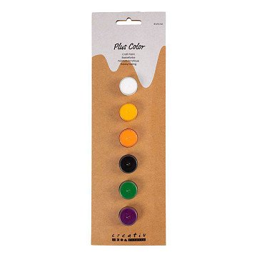 Plus Color Acrylic Paint Halloween Colors - 6x5ml.