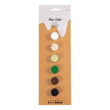 Plus Color Acrylic Paint Natural Colors - 6x5ml.