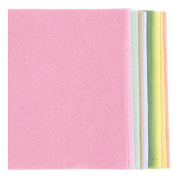 Hobbyvilt A4 Dikte 2mm Pastelkleuren - 10st.