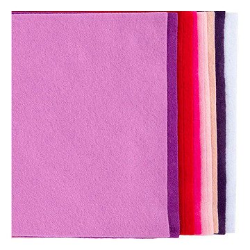 Hobbyvilt A4 Dikte 2mm Paars en Roze Harmonie - 10st.