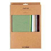 Hobbyfilz A4 Dicke 2 mm Naturfarben - 10 Stück.