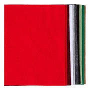 Hobbyvilt A4 Dikte 2mm Kerst Kleuren - 10st.