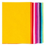 Hobbyfilz A4 Dicke 2 mm Bunt - 10 Stück.