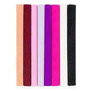 Crepe Paper Purple and Pink Harmony - 8 pcs.