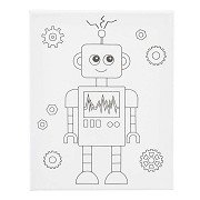 Schildercanvas met Print Robot - 24x30cm