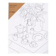 Canvas with Print Breakfast Table - 24x30cm