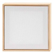 Gespannen Canvas met Lijst 280gr. 15,8x15,8cm - Wit