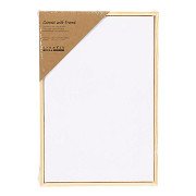 Stretched Canvas with Frame 280gr. 15.8x23.8cm - White